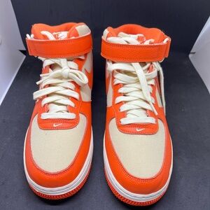 [NWOB] Nike Air Force 1 Mid '07 LX Safety Orange FB2036-700 Men’s Size 8